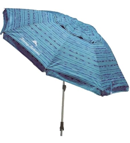 T0MMY BAHAMA 7.5 ft Beach Umbrella with wind vent and sand anchor