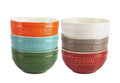 STAUB Ceramic 6-pc 4.75-inch Small Universal Bowls for desserts cereal soup or snacks, 6 Colors (13 Ounce Capacity) (Stackable)
