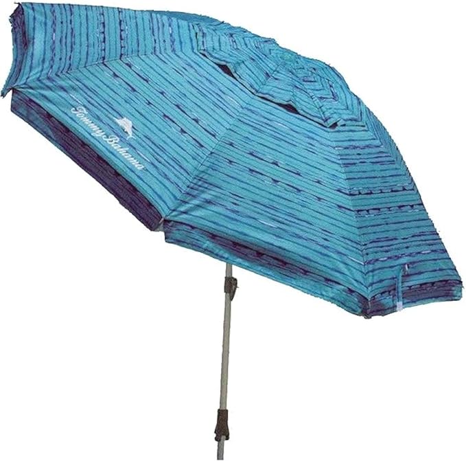 T0MMY BAHAMA 7.5 ft Beach Umbrella with wind vent and sand anchor